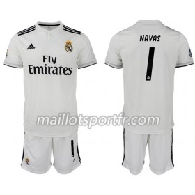 Maillot de Foot Real Madrid NAVAS 1 Enfant Domicile 2018/19